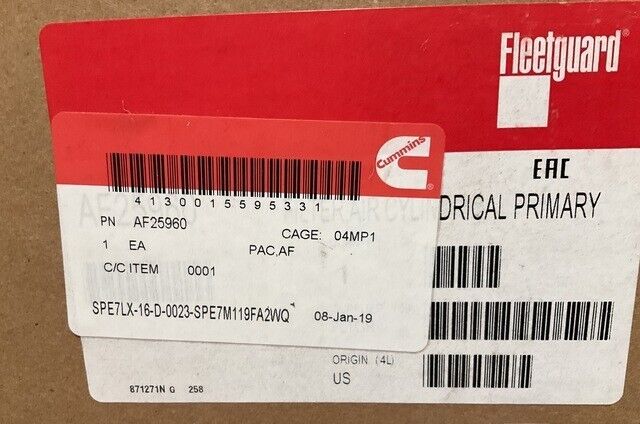 UH 60 BLACKHAWK HELICOPTER AIR COOLER FILTERING PAD AF25960 4130-01-559-5331