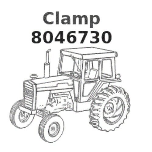 JOHN DEERE 8046730 LOOP CLAMP CRLS HYEX TYPE1 MODEL 230 LCR HX1 5340-01-474-9855