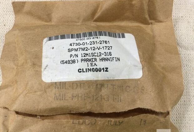 PARKER 12M1SC12-316 Parker A-Lok Male Connector SAE Straight Thread