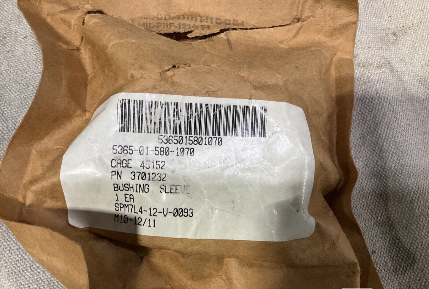 MRAP-COUGAR ISS 1.5, 1.0 SLEEVE BUSHING CONTROL ARM 3701232 5365-01-580-1070