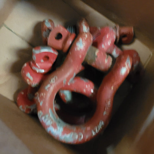 1/2 T STEEL CLEVIS RED MILITARY SHACKLE WITH SCREW PIN 4030015047788 3442534 M65