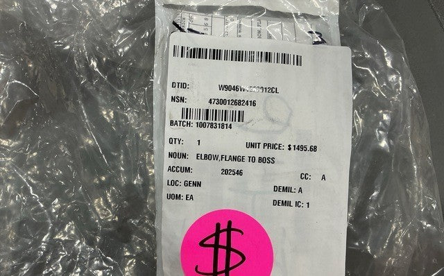 Flange To Boss Elbow 401832 NSN 4730-01-268-2416 - photo 4