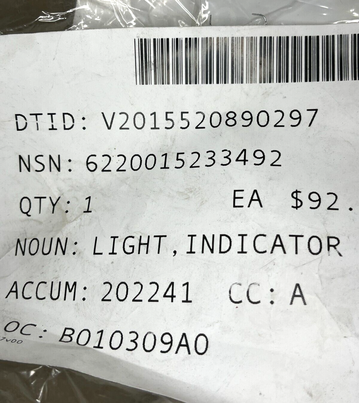ALLEN BRADLEY 800T-PH16G 347-12784 INDICATOR LIGHT 120VAC, 50/60HZ 6220015233492