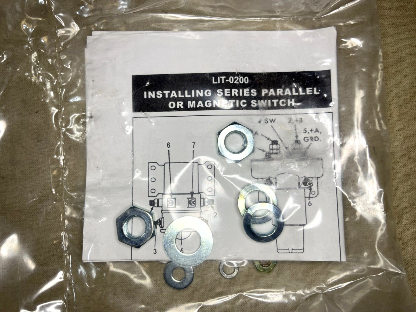 HEAVY DUTY ELECTRIC PARALLEL MAGNETIC SWITCH, CAP SOLENOID 24V 2920-00-734-8903