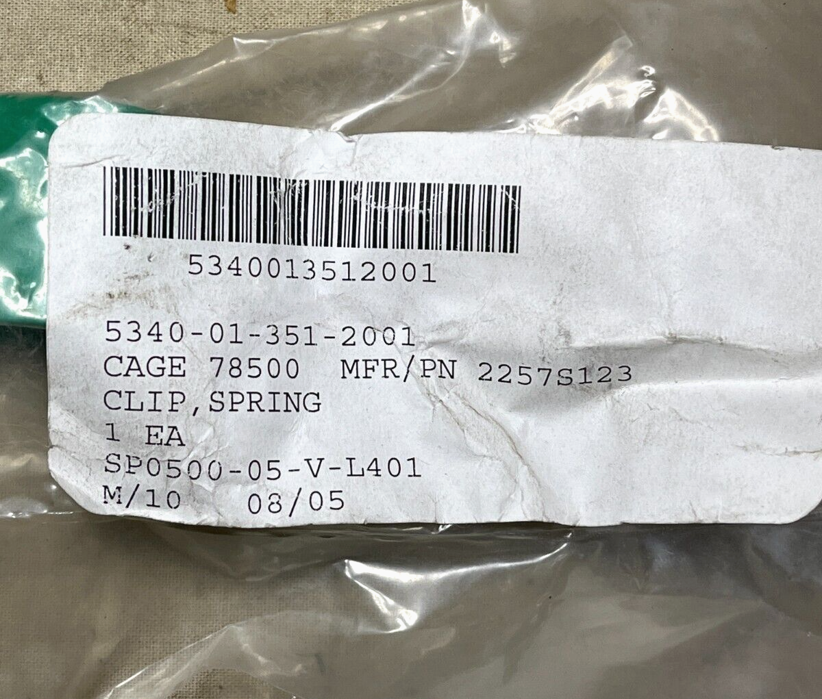 NEW MILITARY MRAP- M-ATV 2257S123 SPRING TENSION CLIP 7HB338 5340-01-351-2001