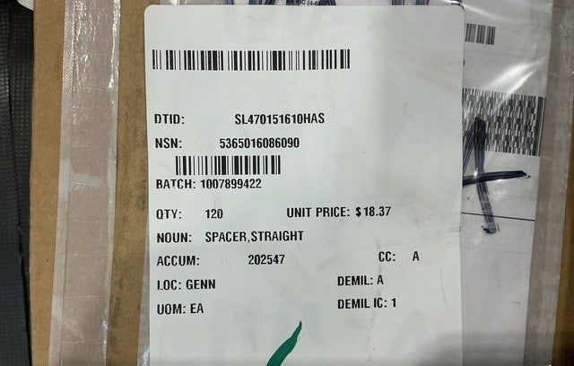 Straight Spacer MTVR-2MK23 NSN 5365-01-608-6090 - photo 3