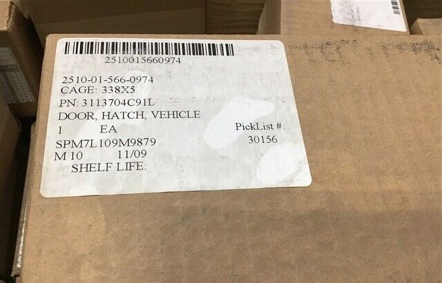 NEW MRAP NAVISTAR DEFENSE 3113704C91L VEHICLE HATCH DOOR KIT, EGRESS HANDLE ASSY