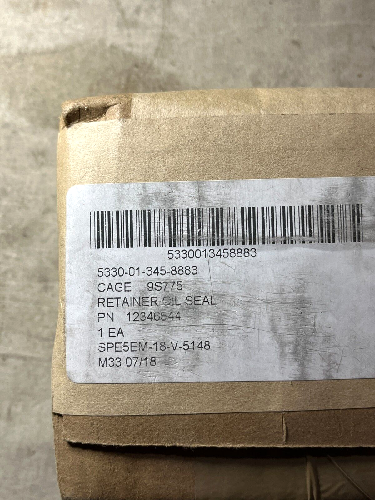 USGI MILITARY M103 HEAVY TANK 12346544 SEAL RETAINER 5330-01-345-8883 NOS