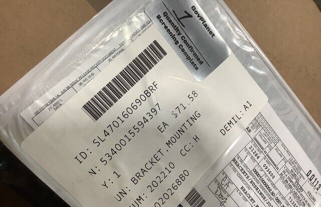 US MILITARY HMMWV A1-36053D-002 TAN MOUNTING BRACKET NSN 5340-01-559-4397