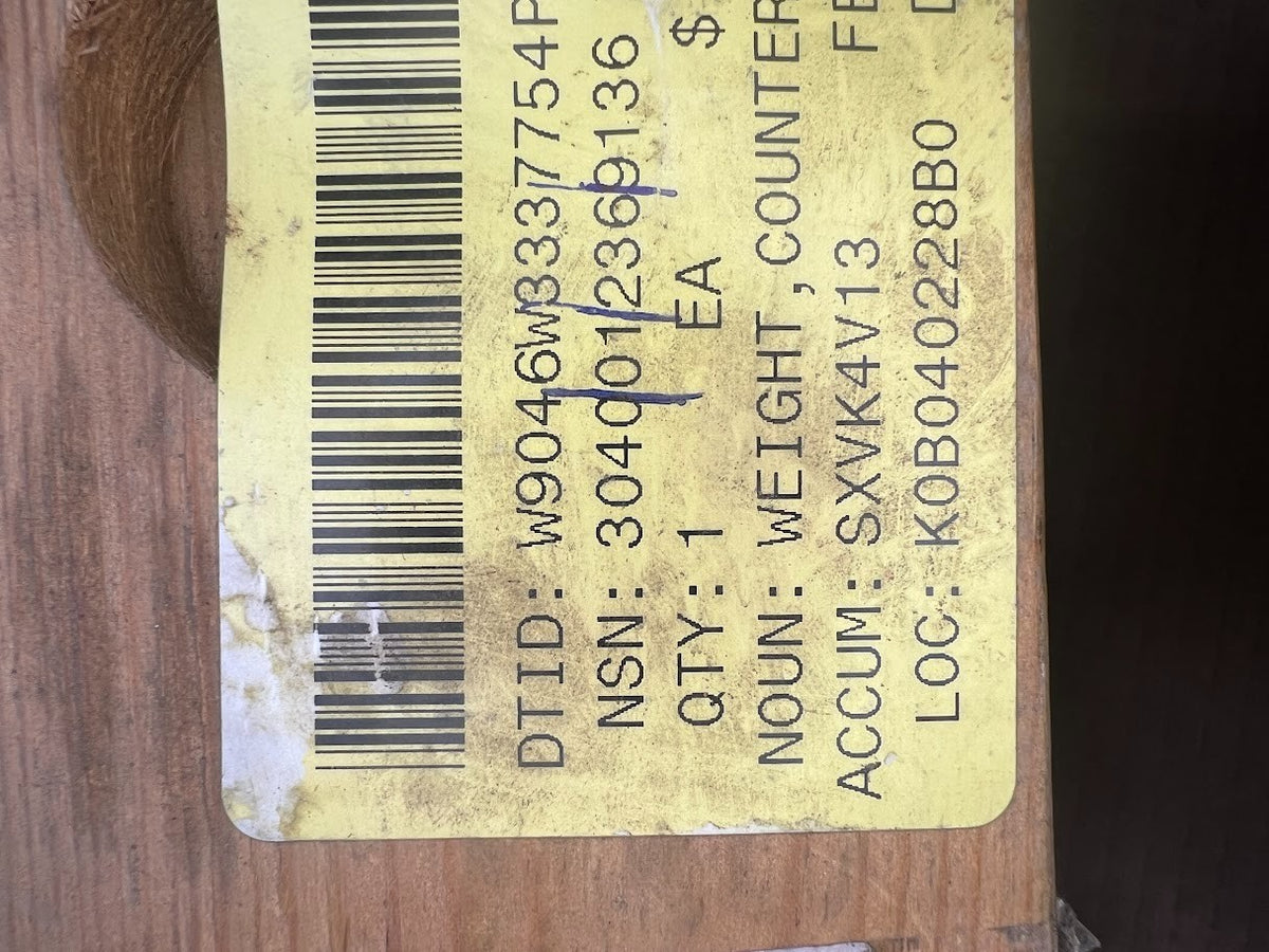 Counterbalance Weight 9377483 NSN 3040-01-236-9136 - photo 5