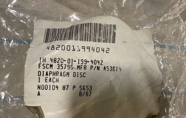 NEW LESLIE CONTROLS 53614 VALVE RED 1.00IPS 25PSI DISK 4820-01-199-4042