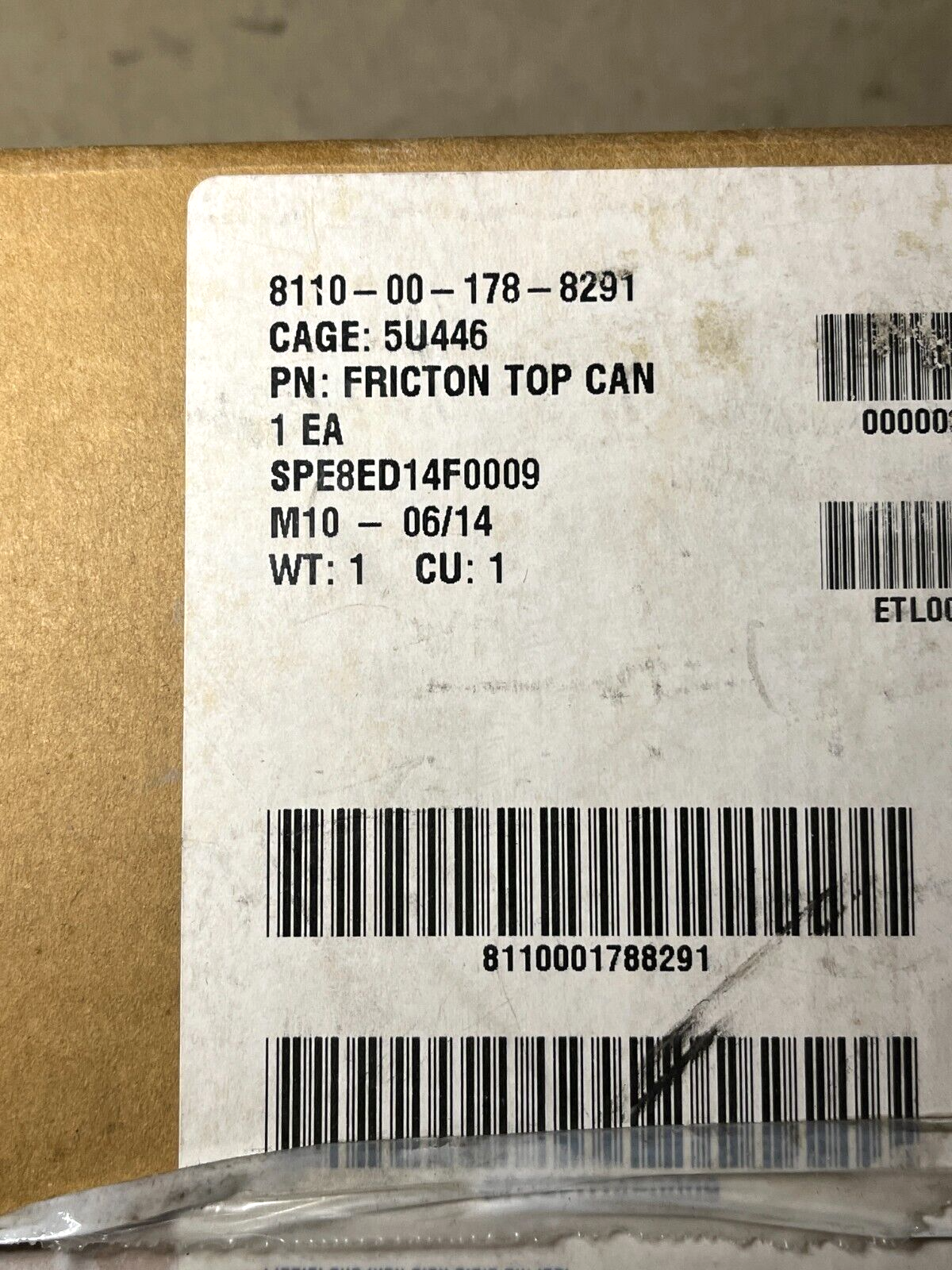 USGI MILITARY NAVY VEHICLE PPP-C-96 OUTSIDE FRICTION TOP CAN 8110-00-178-8291