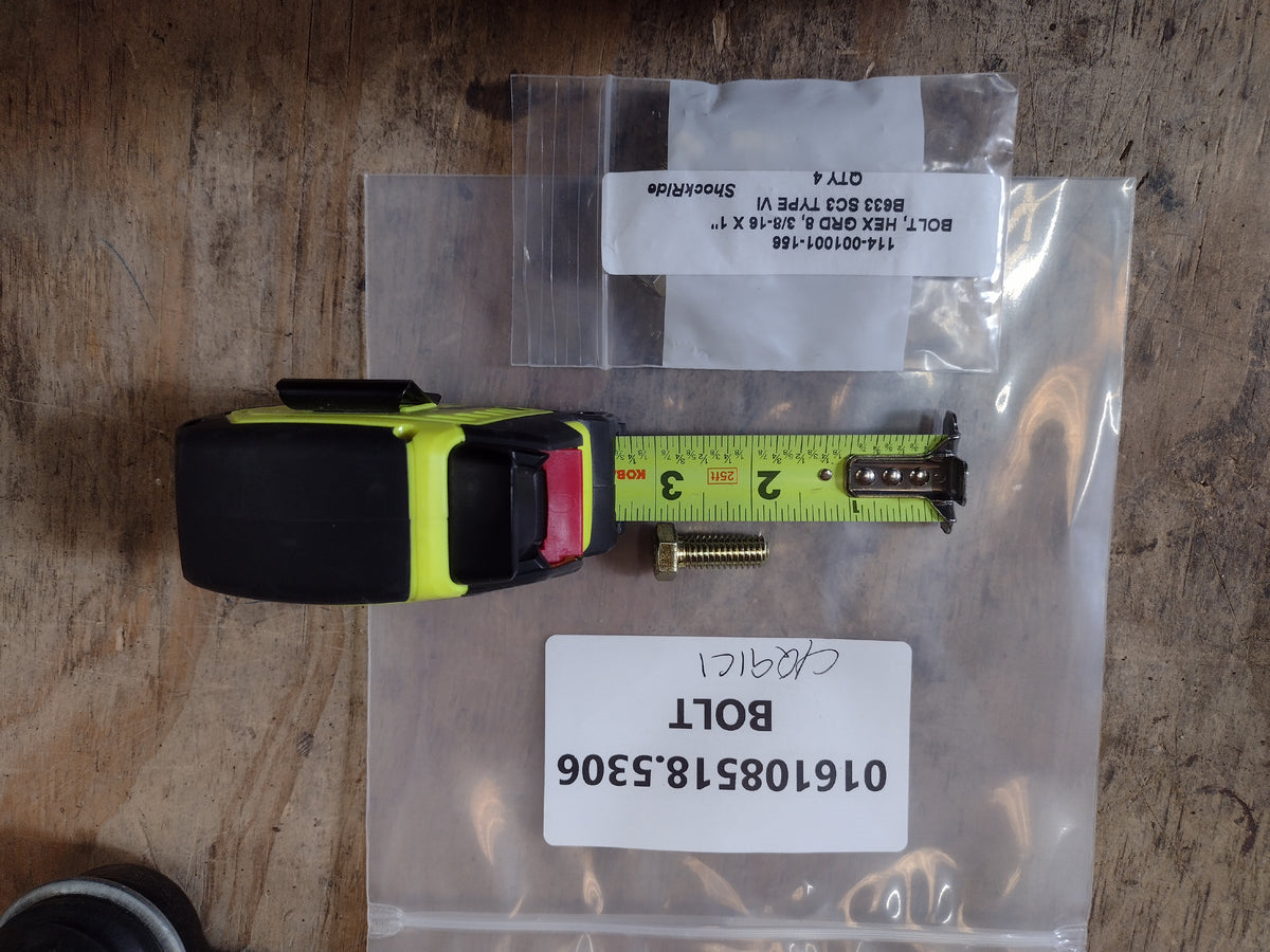 Shockride, LLC 114-001001-156 Machine Bolt - NSN 5306-01-610-8518 - photo 1