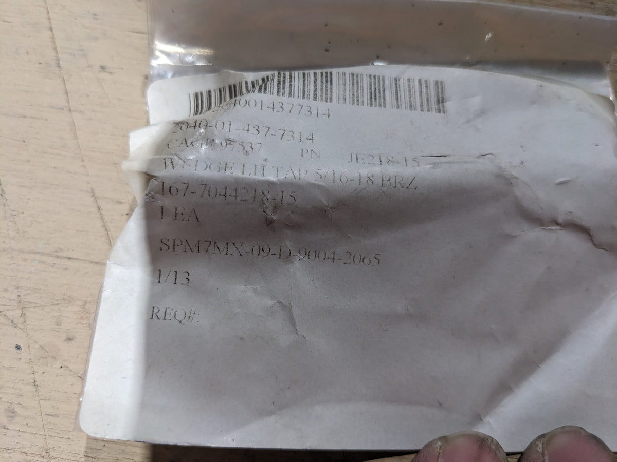 Naval Sea Systems Command 167-7044218 PC 15 Dog Wedge LH - NSN 2040-01-437-7314 - inventory label