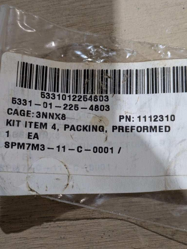 Pall Corp 1112310 O-Ring - NSN 5331-01-225-4803 - inventory label