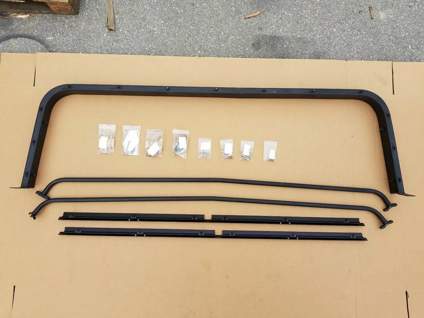 HMMWV 4 MAN SOFT TOP KIT GREEN M998 C-Pillar/Bows/Rails/Hardware - (NO DOORS)