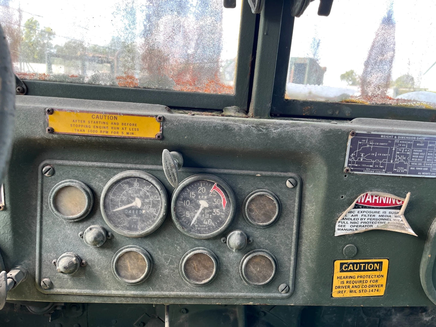 1979 M813 A1 5 TON 6X6 MILITARY CARGO TRUCK WITH 4,113 MILES FOR SALE AS-IS