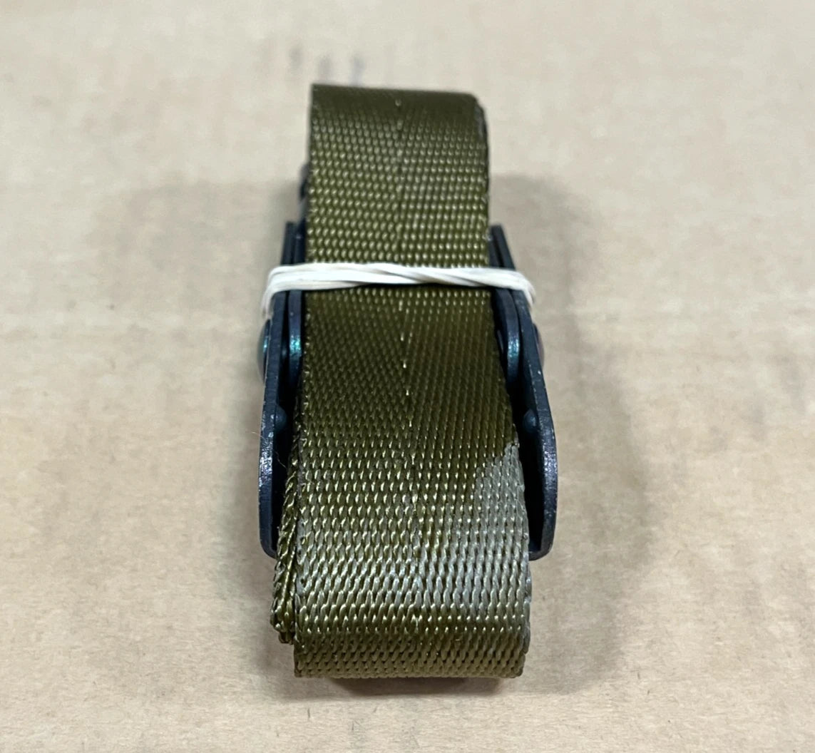 (4) M998 HMMWV HUMVEE STRAP OD GREEN WEBBING STRAP, WEBBING STORAGE RACK MILITARY STRAP