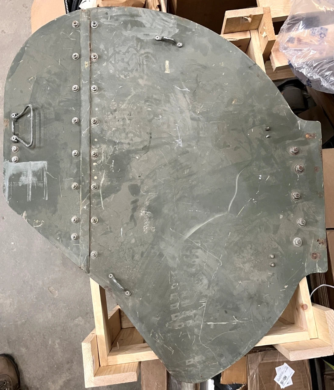 DOOR HATCH TRAY COVER TURRET - M1167 MILITARY HUMMER 12518734 HMMWV (INCOMPLETE)