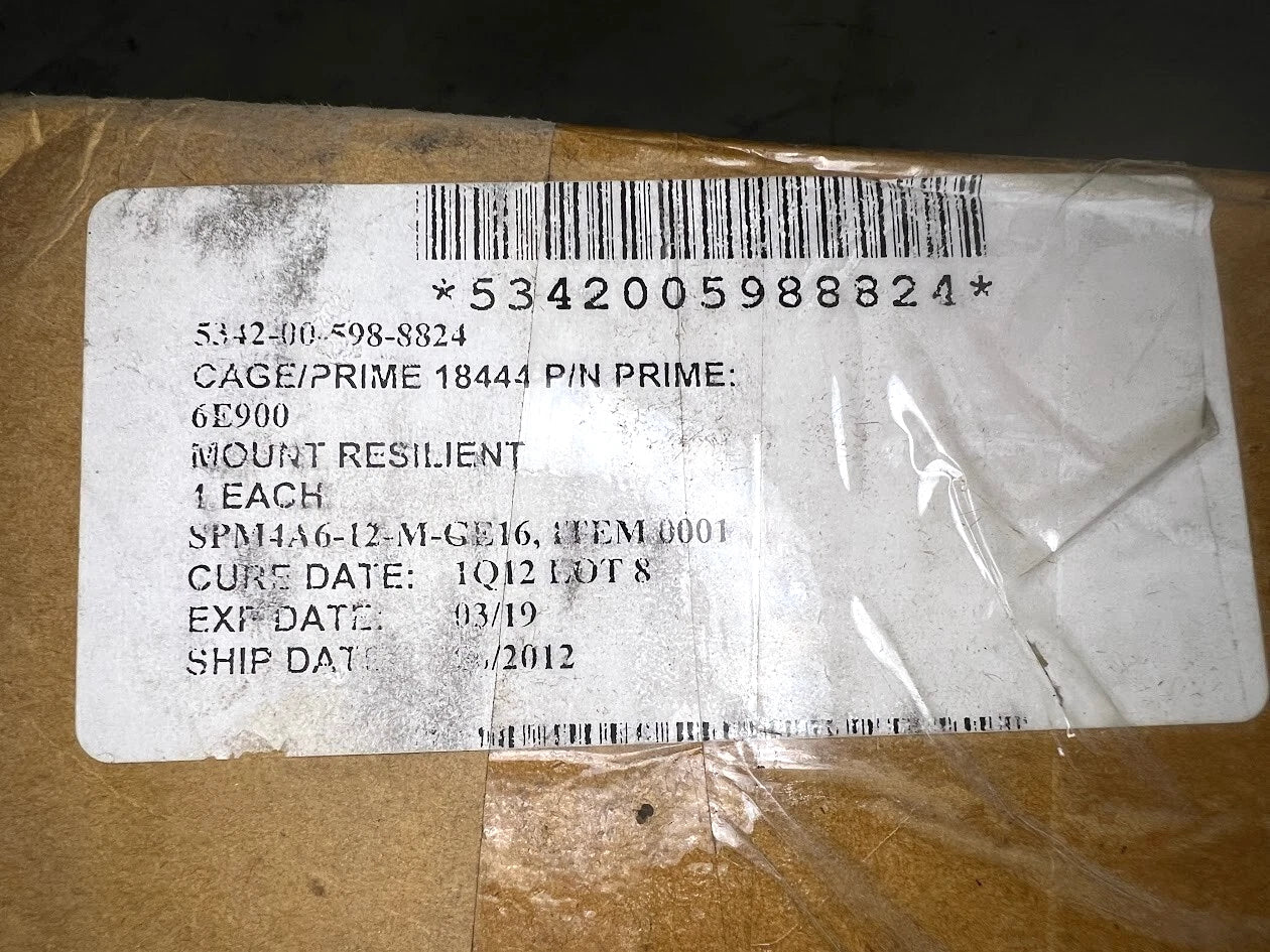 GENUINE 6E900 WEAPON SYSTEM RESILIENT MOUNT NSN 5342-00-598-8824