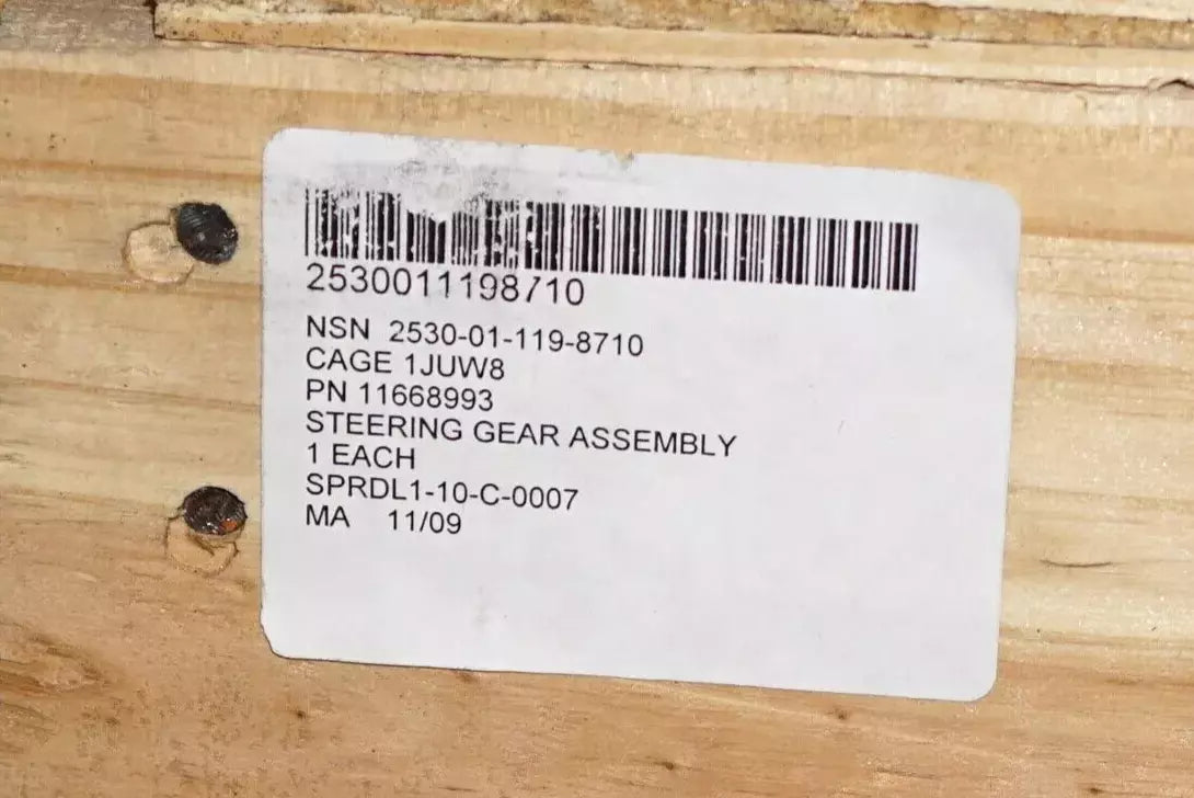 5-TON M939 M923A1 TRUCK STEERING GEAR ASSEMBLY 11668993 2530-01-119-8710