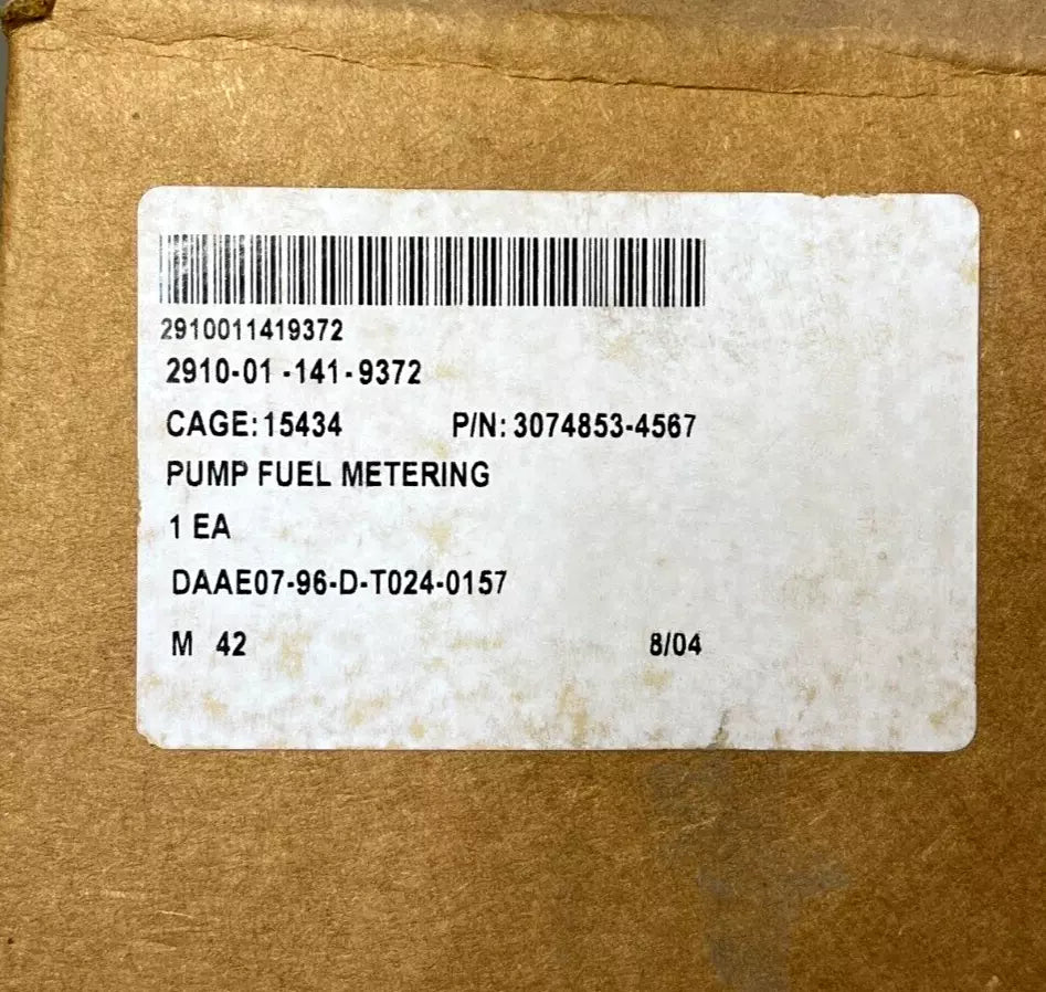 NTC 400 CUMMINGS FUEL INJECTION PUMP 2910-01-141-9372 374853 30600202-3894 3074853-4567