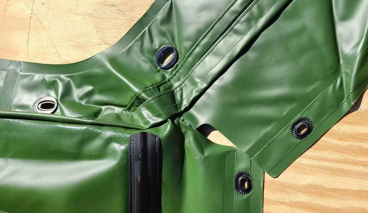 HMMWV 4 MAN SOFT TOP KIT GREEN M998 C-Pillar/Bows/Rails/Hardware - (NO DOORS)