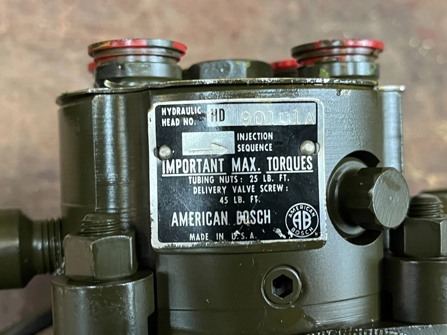 5 Ton LDS 465 Injection Pump M800 5 Ton Military Injection Pump 2910-00-908-6320