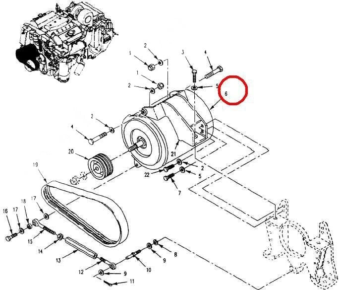 2920-01-147-1575 ALTERNATOR 12320970 200 amp M113 apc Military 200 AMP Alternator