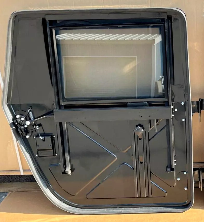 NEW BLACK METAL HMMWV DRIVER'S SIDE REAR DOOR LH X DOOR 2501-01-254-1501