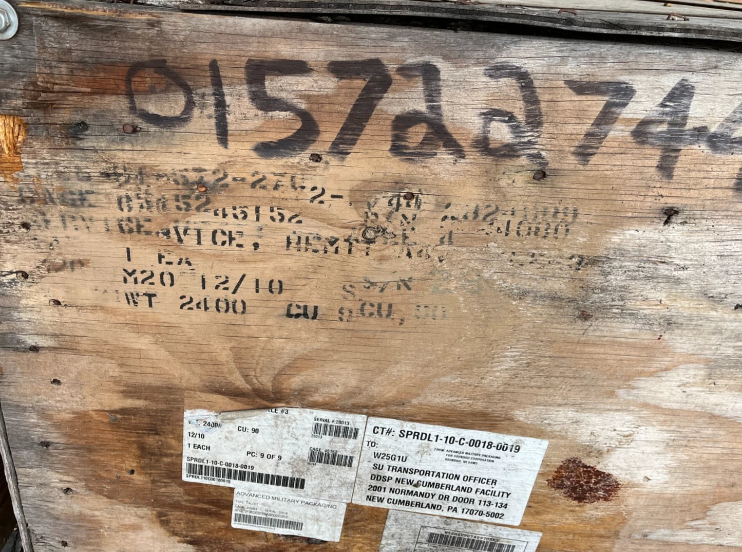 NOS M977 M978 HEMTT A4 COMPLETE DRIVING AXLE ASSEMBLY 3824080 / 2520-01-572-2744