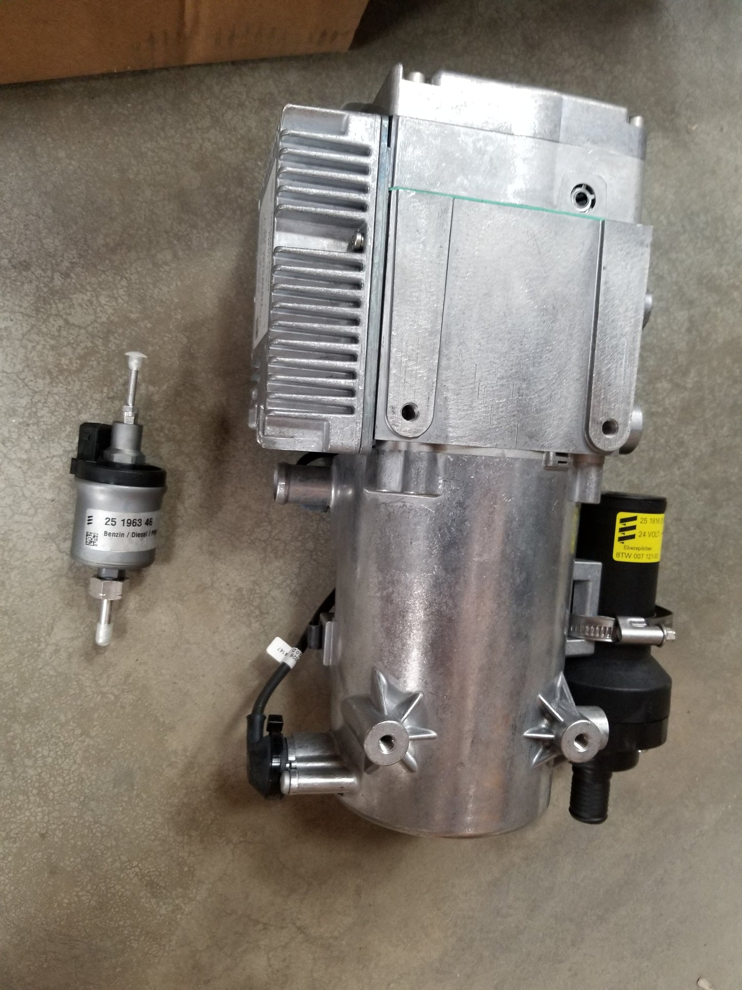 MRAP EBERSPACHER Heater 2800564DB 25 2230 115W 24V 9.5 KW max 2.0Bar Hydronic M
