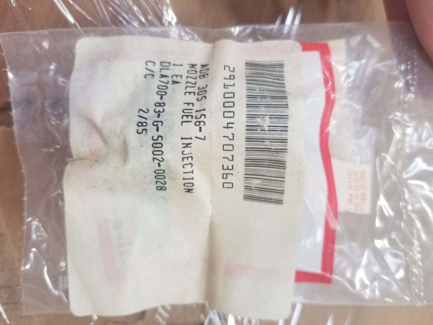 2910-00-470-7360 NOZZLE,FUEL INJECTION ADB30S156-7 BRAC MMAC FOR 00-ALC EJN77-6098-2 11641889