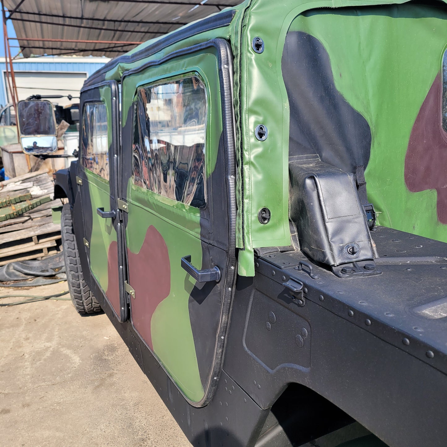 NEW HMMWV 4 Man Soft Top KIT CAMO Humvee M998 4 Doors, C-Pillar, Bows, Rails, Roof M1123