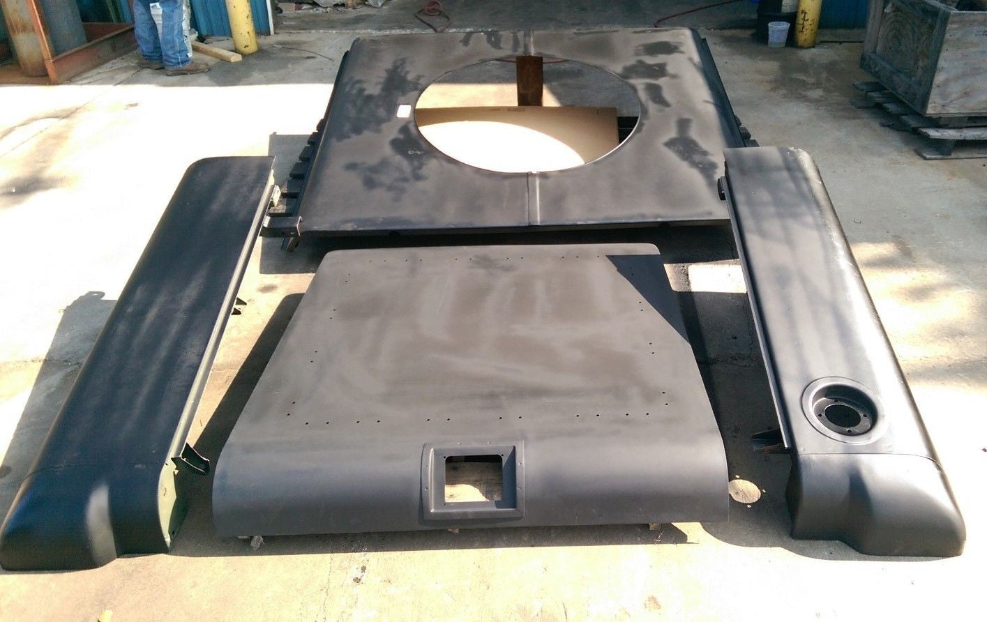HMMWV HUMVEE M998 HARD TOP KIT Roof Panel,Rear Hatch SLANT BACK HUMMER HARDTOP