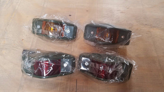 HMMWV M998 Humvee SIDE MARKER KIT (4) Red, Amber Military Truck 24V  FRONT M35A2