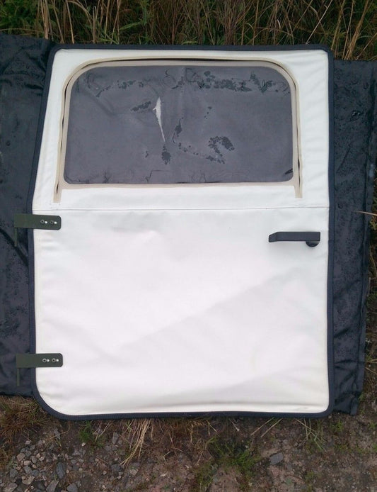 NEW M998 HMMWV Humvee FRONT DRIVER SIDE DOOR Soft Top Arctic WHITE 12340231-1