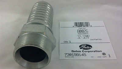 *New* Gates 32-32mp Nptf Hydraulic Hose# 80026 Power Crimp Pc, Pcm Pcs, Coupling