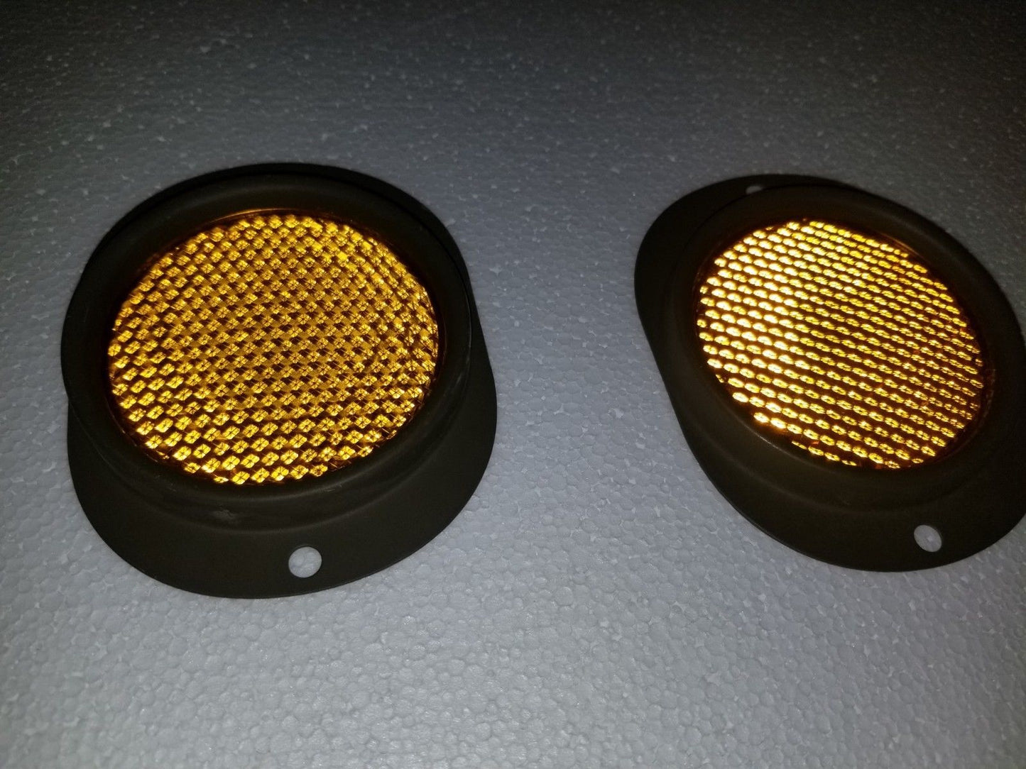 HMMWV REFLECTOR SET AMBER 12342500-2 MS35387-2 M998 HUMVEE HUMMER