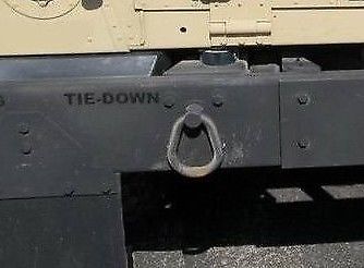 Set of 2 Castle Nuts for the Rear Bumper Shackle HMMWV 12447089-2