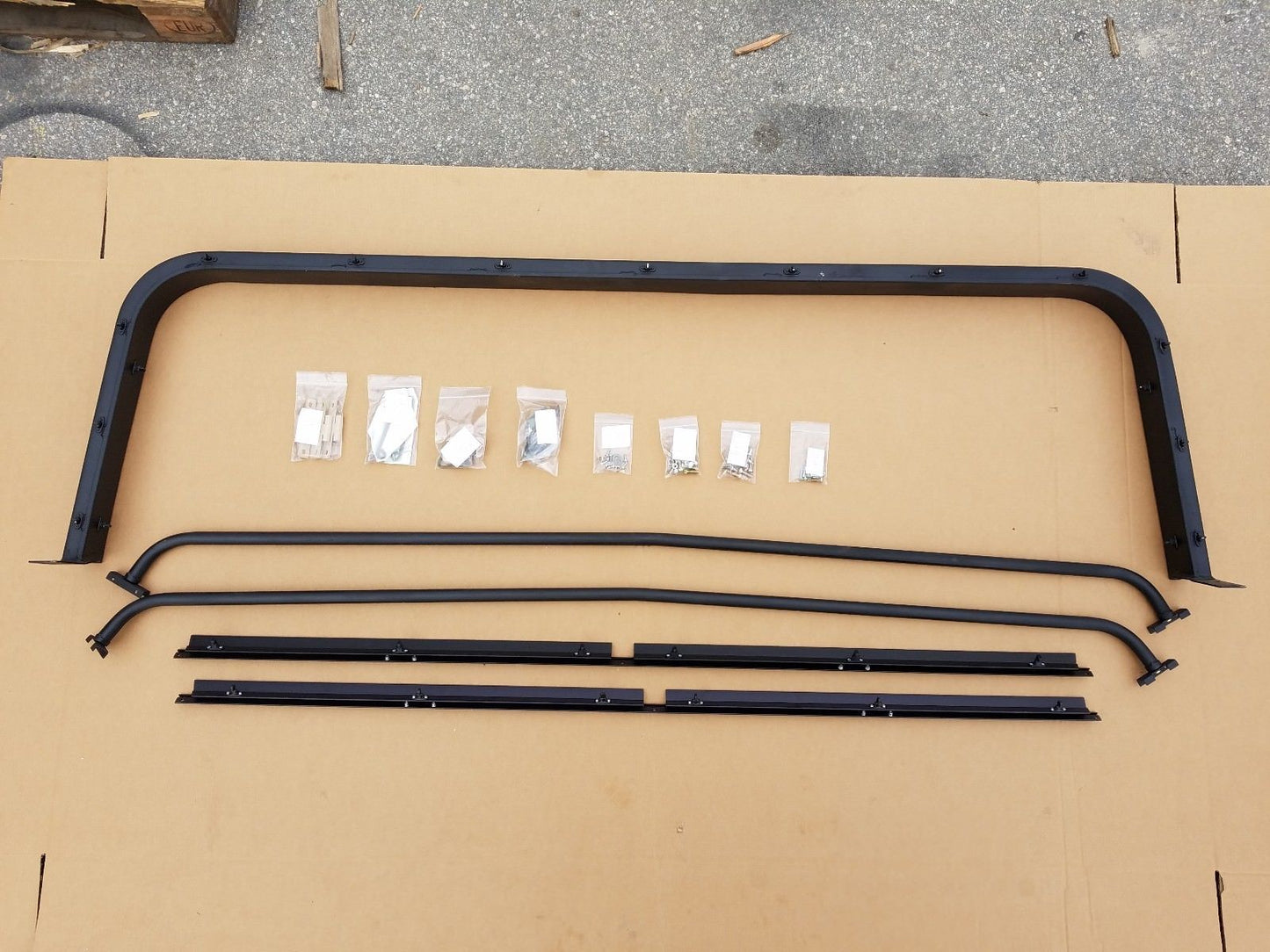 NEW HMMWV 4 Man Soft Top KIT BLACK Humvee M998 4 Doors, C-Pillar, Bows, Rails, Roof M1123