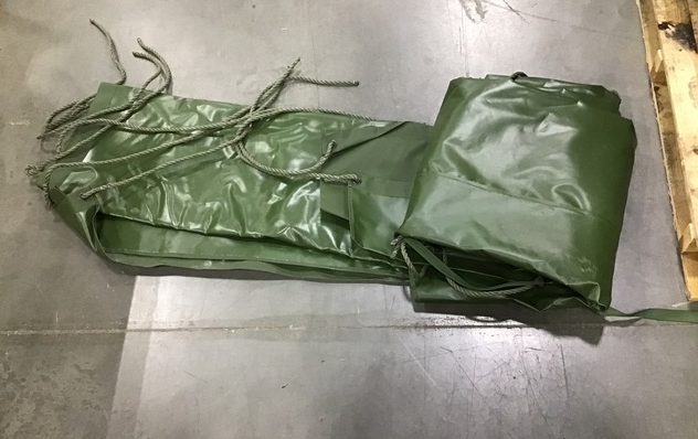 M105 TRAILER VINYL CARGO COVER GREEN SOFT TOP 7979840 2540-00-205-0603