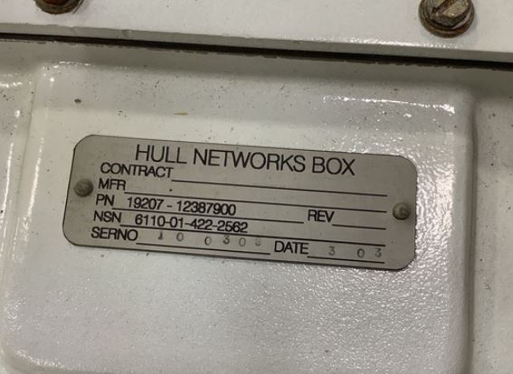 6110-01-422-2562 12387900 M1 DISTRIBUTION BOX