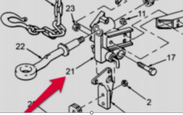 2540010607031 Lunette/drawbar for M116A1/A2/A3 trailer M116A2