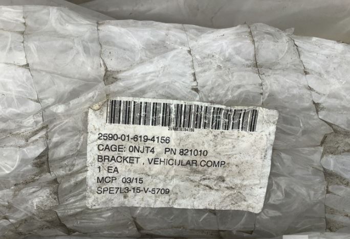 2590-01-619-4156 4070771C1 821010 3684215C2 MRAP RG 33 SOCOM AUV BRACKET