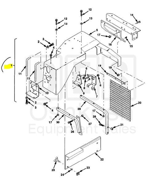 HET M1070 COMPLETE RH ASSEMBLY 2510-01-353-9762 1805140U