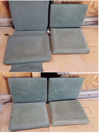 HMMWV HUMVEE M998 4 MAN GREEN SEAT CUSHION KIT M1097/M1038/H1 AM GENERAL
