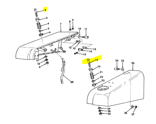 HMMWV HUMVEE M998 M1123 HUMMER HARD TOP SPONSON SCREW BOLT