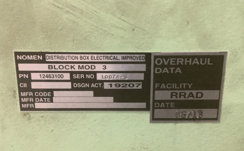 6110-01-463-3913 12463100 CARRIER, CARGO, MLRS Distribution Box
