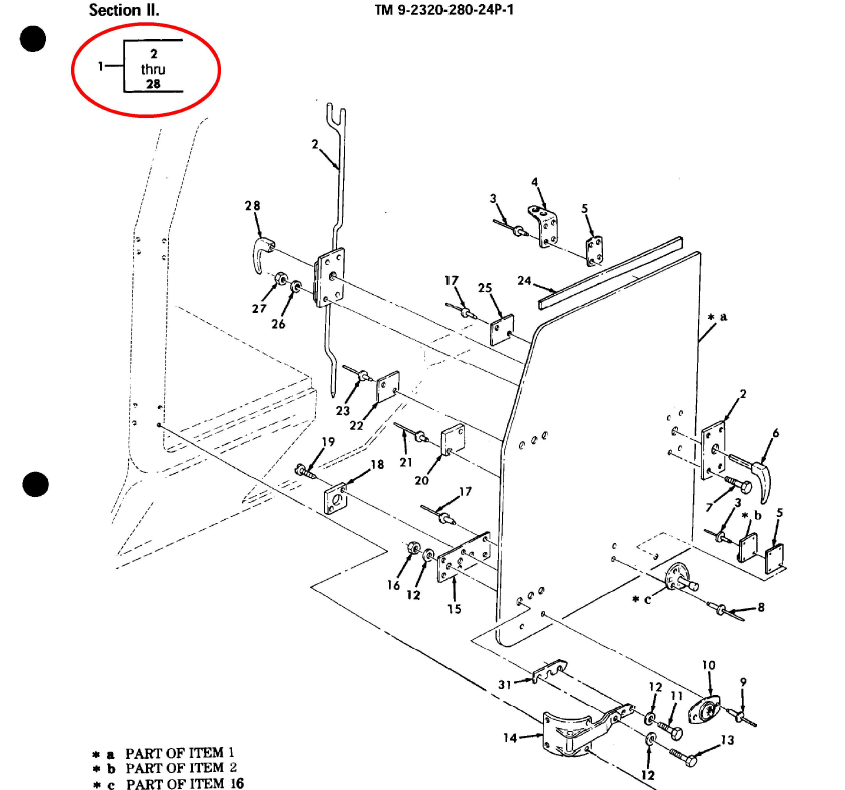 M997 AMBULANCE BODY REAR LH & RH DRIVER / PASSENGER DOOR SET 12341782-2 / 12341782-1
